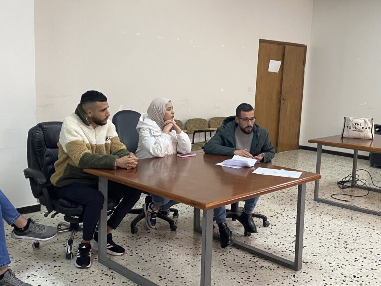 جلسة حوارية لمناقشة ورقة تقدير موقف للشبيبة الفلسطينية